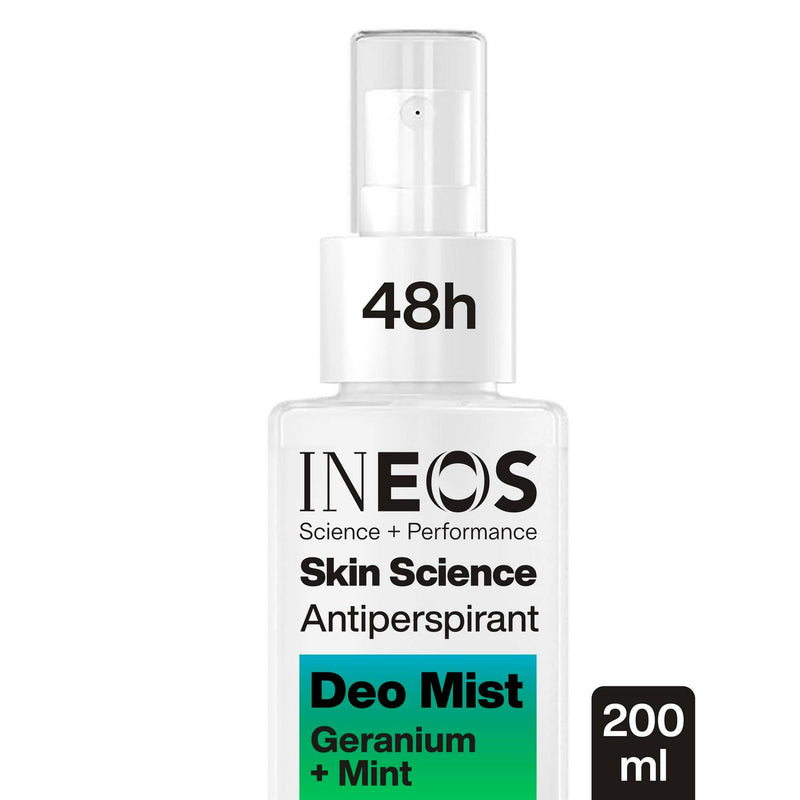 INEOS Geranium Mint Antiperspirant Deodorant Mist Spray 200ml, UK version