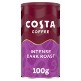 Costa Coffee Intense Dark Roast Instant Coffee 100g, imported from the UK