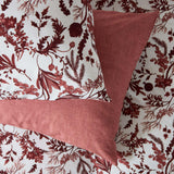 Sainsbury's Home Country Foilage Print Bedding Set - Burgundy