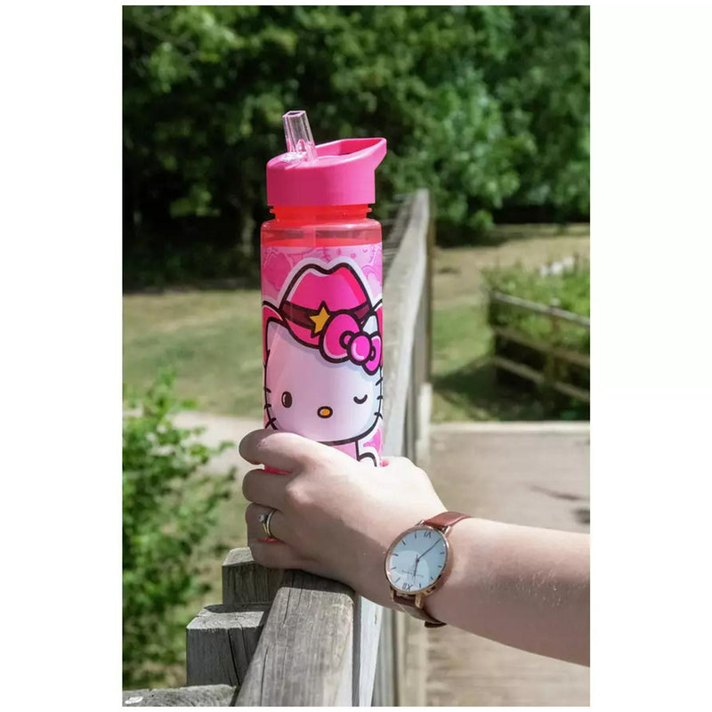 Hello Kitty Hydrate Cowgirl Pink Water Bottle - 700ml