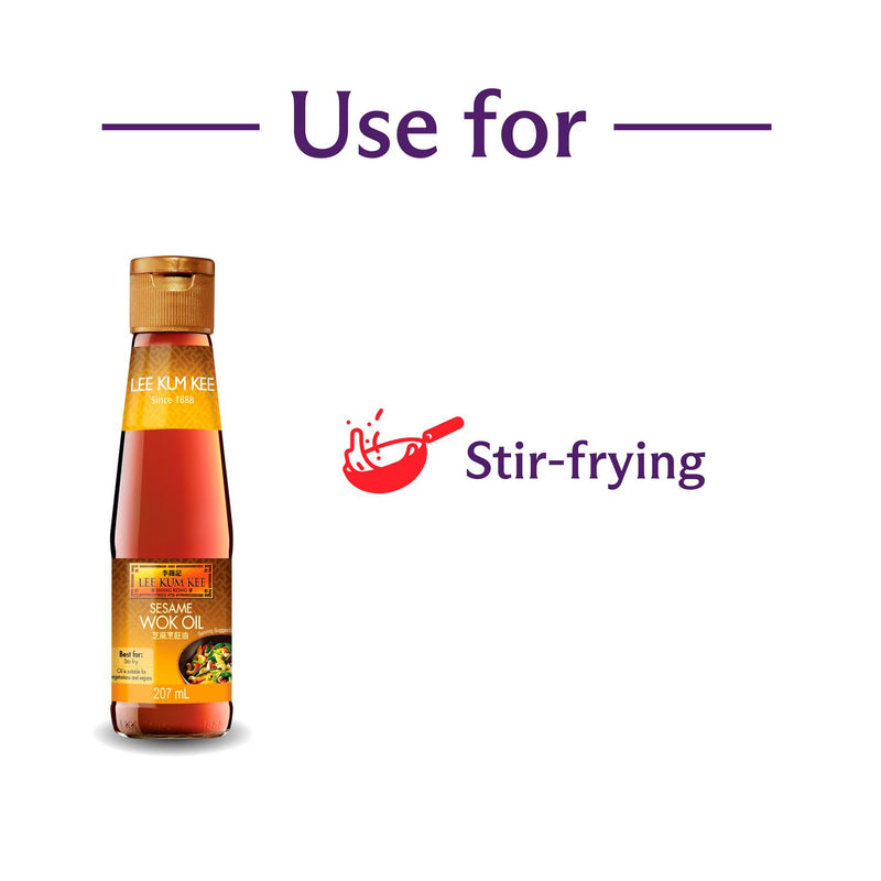 Lee Kum Kee Sesame Wok Oil 207ml, UK version