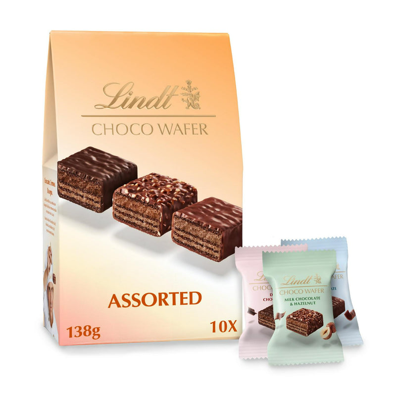 Lindt Choco Wafer Assorted Chocolate Sharing Box 138g, UK version