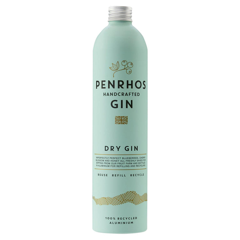 Penrhos Handcrafted Dry Gin Blueberry 70cl imported from the UK