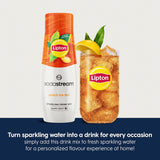 Lipton Sodastream Peach Flavour Ice Tea Sparkling Drink Mix 440ml