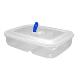 Sainsbury's Home plastic microwave container with 2 compartments 28x21x7cm (British brand)