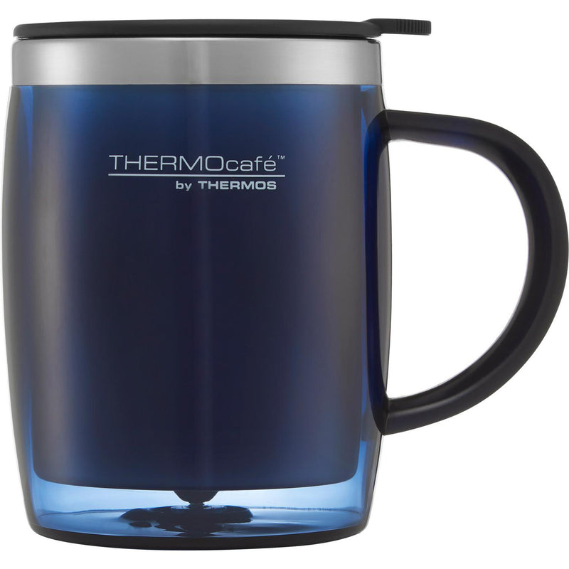 Thermocafe desk mug Midnight Blue stainless steel (British brand)
