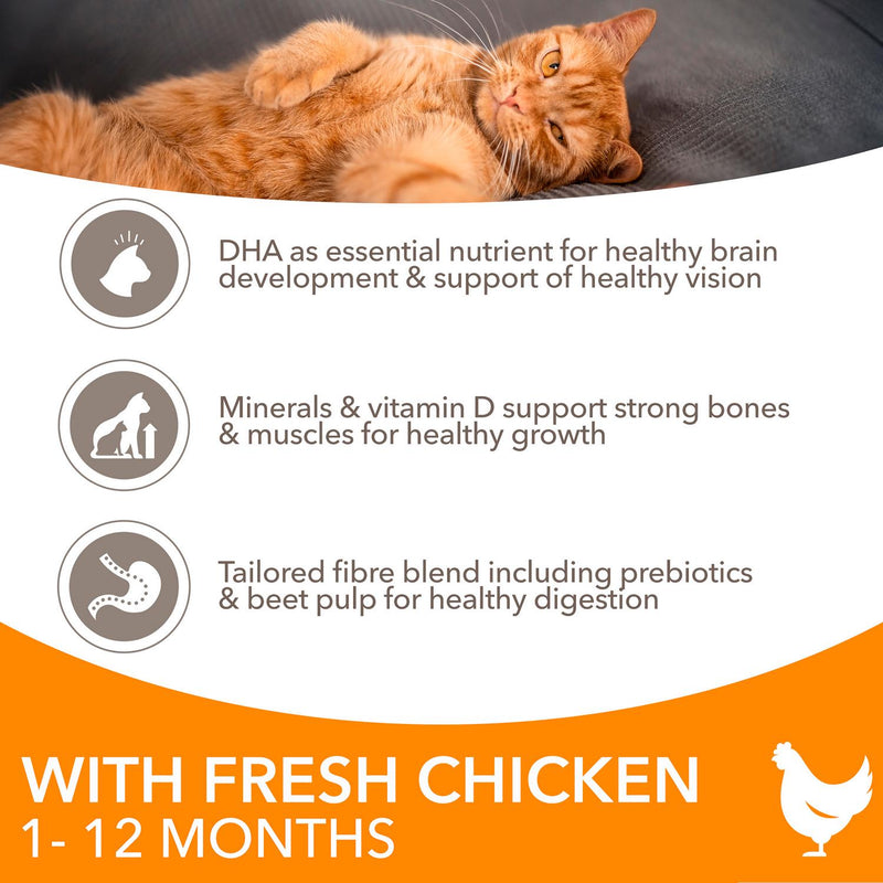 IAMS Vitality Dry Kitten Food Fresh Chicken 2kg, UK version