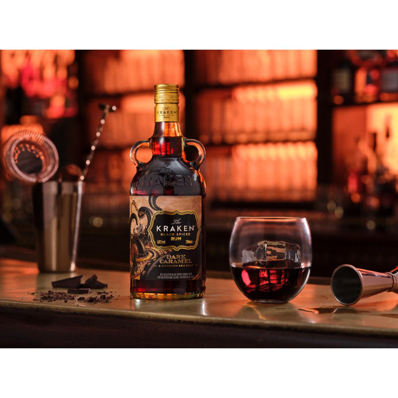 Kraken Black Spiced Rum Dark Caramel Cornish Sea Salt 70cl (British brand)