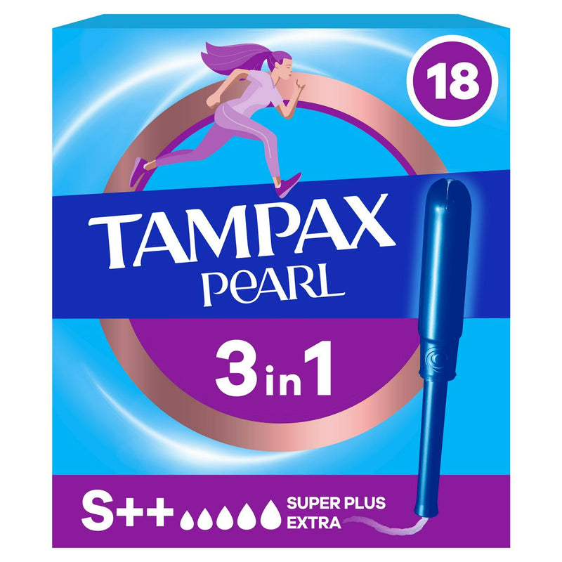 Tampax Pearl Super Plus Extra Tampons 15 Pack (British brand)
