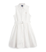 Ralph Lauren Kids Cotton Belted Shirt Dress (7-16 Years)