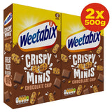 Weetabix Minis Chocolate Chip cereal 2 x 500g (British brand)