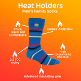 Heat Holders Mens Thermal Socks Striped UK 6-11, UK version