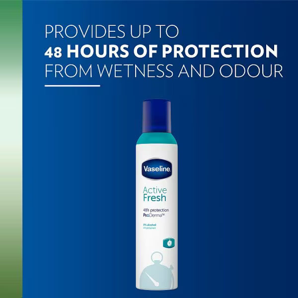 Vaseline Active Fresh antiperspirant aerosol spray 250ml (British brand)