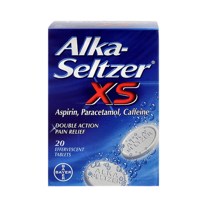 Alka-Seltzer XS pain relief tablets - British product