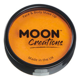 Moon Creations Face Paint Sunshine Orange Cake Pots, imported from the UK