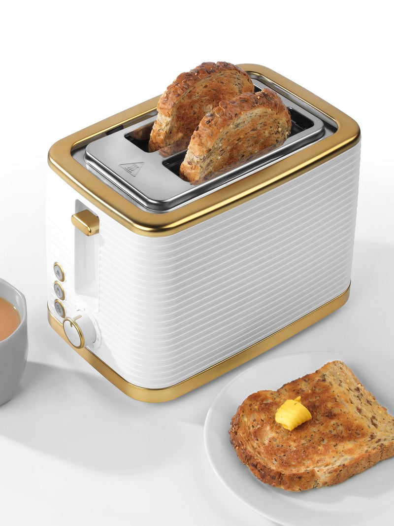 Salter White Palermo Texture 2 Slice Toaster (British brand)