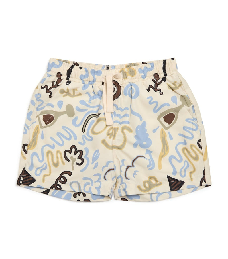 OAS Memento Print swim shorts 4-12 years, imported from the UK