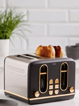 Black Copper Electric 4 Slice Toaster