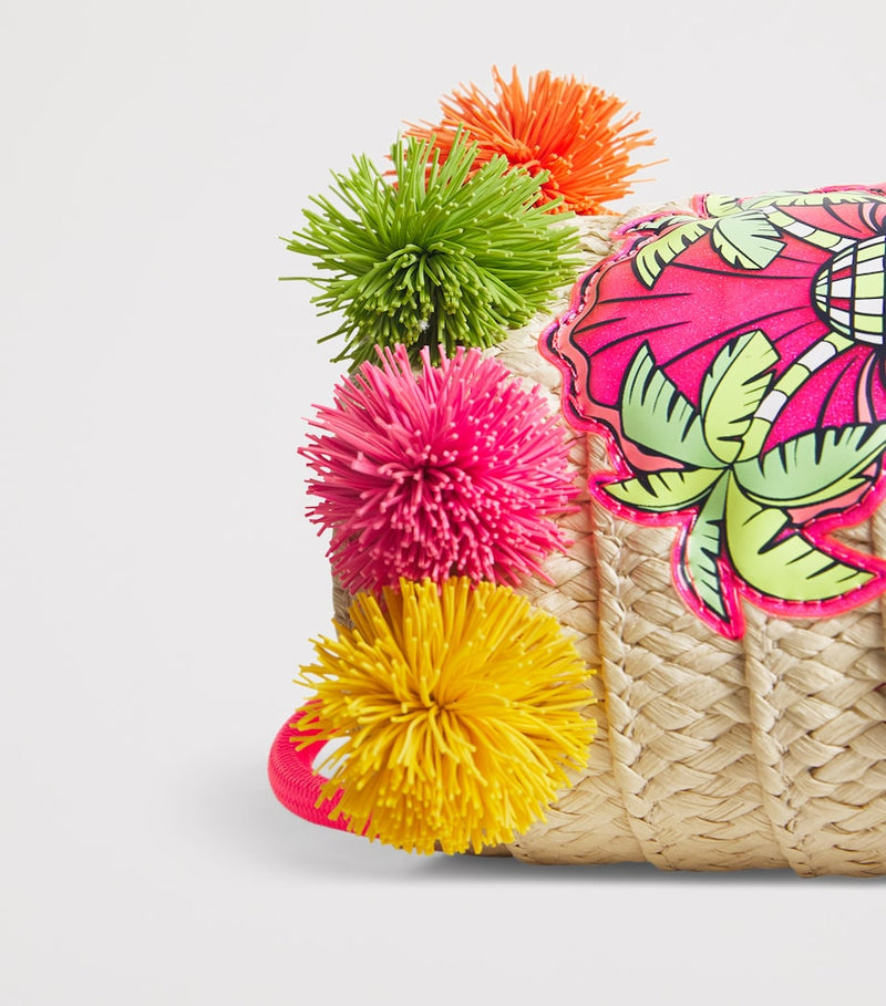 Billieblush Woven Palm Tree Cross-Body Bag