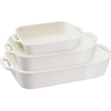Three-Piece Ceramic Ovenware Set with Gratin Dishes