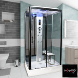 Insignia Diamond Rectangular Steam Shower in 2 Colours 1050 x 850mm