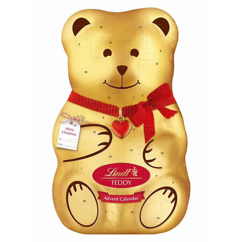 Lindt Teddy Advent Calendar 310g, imported from the UK
