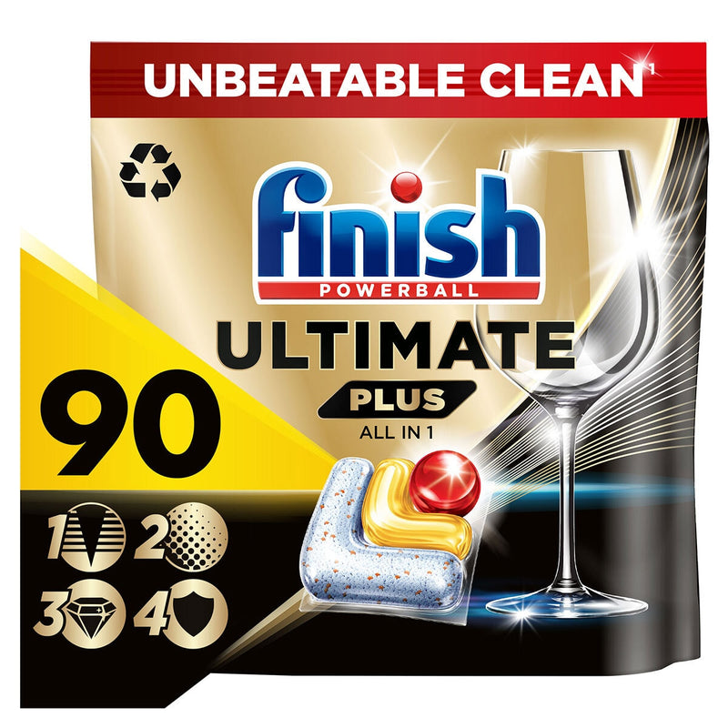 Finish Lemon Sparkle dishwasher tablets 90 pack - British product