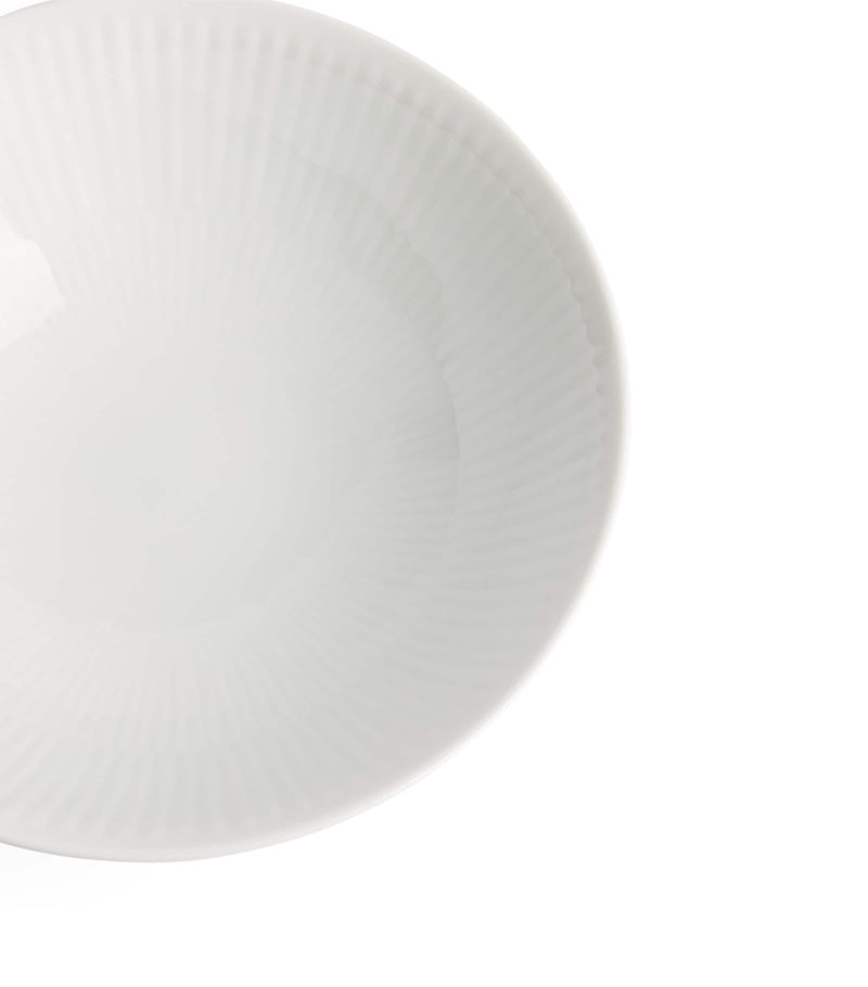 Royal Copenhagen Set of 2 White Fluted Bowls (15cm)