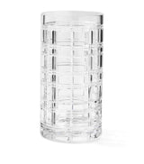 Ralph Lauren Home Small Hudson Plaid Crystal Glass Vase 25cm