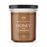 Honey & Greens British Honey with Cinnamon 240g