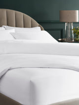 White 300 Thread Count Luxe Cotton Extra Deep Fitted Bed Sheet