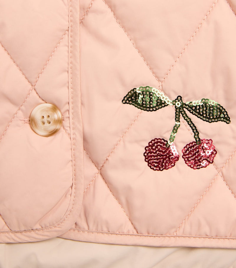KONGES SLOJD Sequin Flora jacket for children aged 9 months to 10 years, UK version