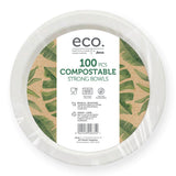 Jena Eco Compostable Strong Bowls Disposable Tableware 100 Pack