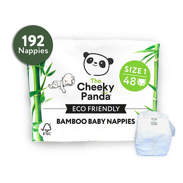 Cheeky Panda bamboo nappies bulk pack - British product