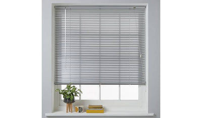 Habitat Aluminium Silver Venetian Blind - 150cm