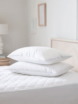 Set of 2 Sleep In Silk Medium 100% Cotton Pillows