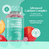Novomins Calcium & Vitamin D 60 Gummies - 998874