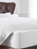 Collection Luxe white fitted sheet (British brand)