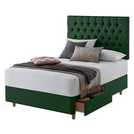 Silentnight Sassaria Double 2 Drawer Divan Set - Green