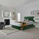 Silentnight divan set green superking (British brand)