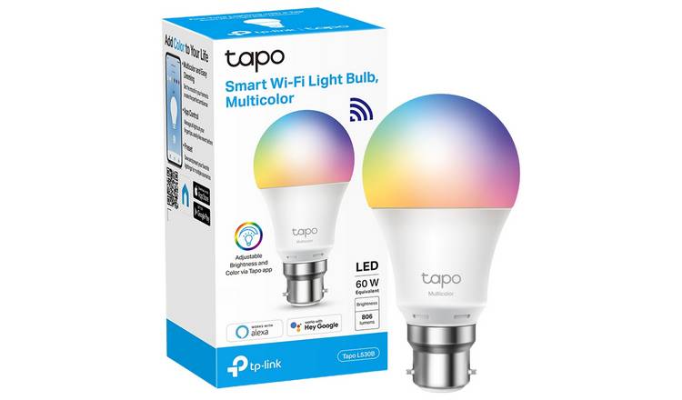 Tapo multicolour smart bulb B22 (British brand)