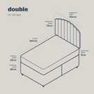Silentnight Double Comfort Divan Bed pink (British brand)