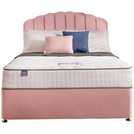 Silentnight double memory divan bed in pink (British brand)