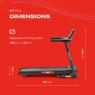 Reebok Jet 100z Folding Treadmill 65kg, imported from the UK