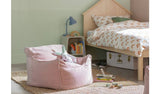 Kaikoo kids single chair boucle bean bag pink, UK version
