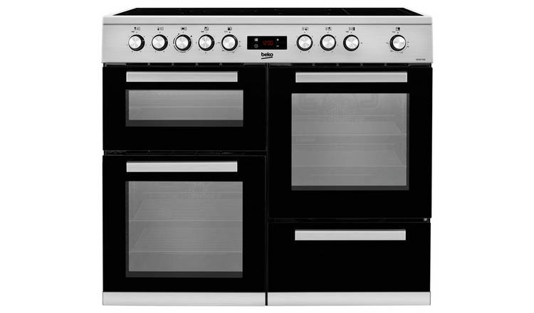 Beko electric range cooker stainless steel 100cm - British product
