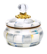 MacKenzie-Childs Sterling Check Squashed Pot Kitchen Pot 12.5cm
