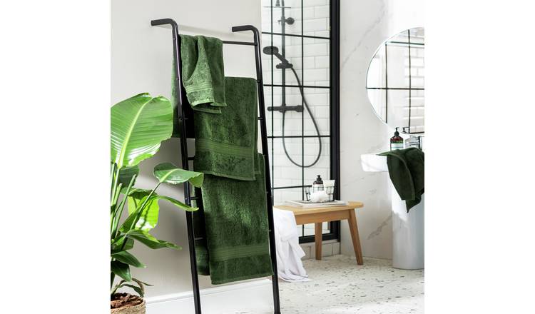Habitat Egyptian cotton towel bale in forest green 4-piece set, UK version