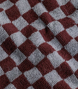 Set of 4 Organic Cotton Check Pattern Facecloths 30cm x 30cm