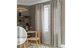 Habitat Eyelet Curtains Natural Window Curtains 117x183cm